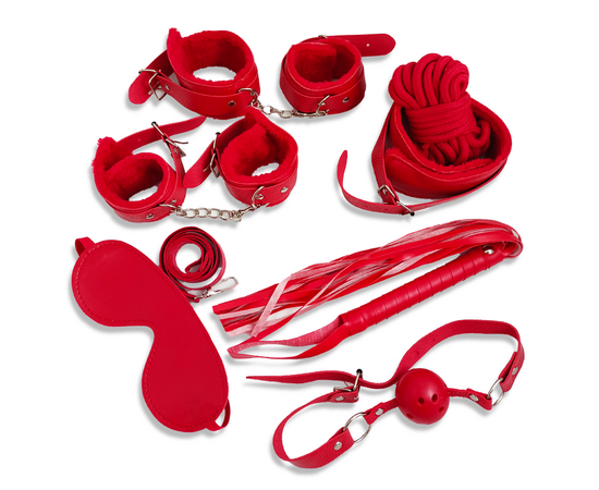 BDSM set of 7 pieces Red reviews and discounts sex shop