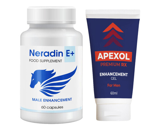 Neradin + Vitamina E capsule per l'erezione + Apexol Premium RX - Gel per l'erezione prezzo