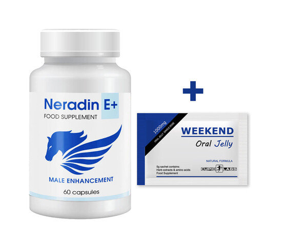 Neradin + Vitamina E capsule per l'erezione + WEEKEND Oral Jelly - per un'erezione forte prezzo