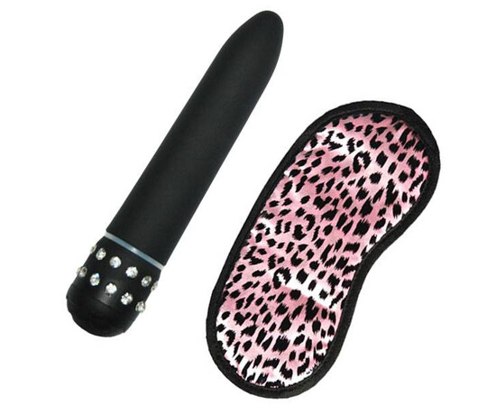 Black Jewel vibrator + eye mask reviews and discounts sex shop